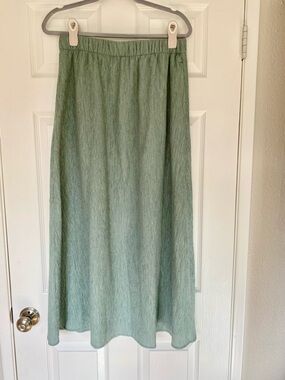Abercrombie & Fitch Sage Elastic Waist Maxi Skirt Sz Medium M